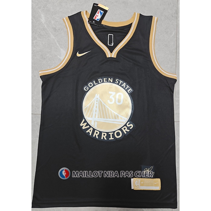 Maillot Golden State Warriors Stephen Curry Select Series Or Noir